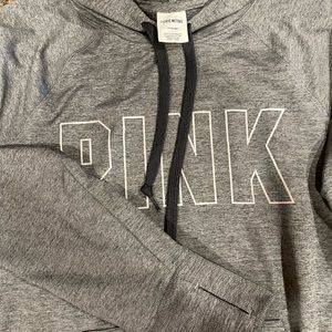 Pink active hoodie with front pocket